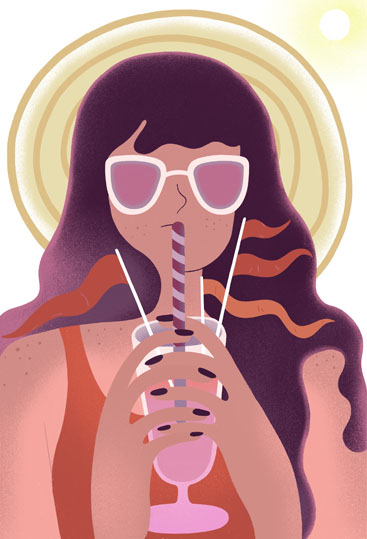 Editorial illustration about red flags